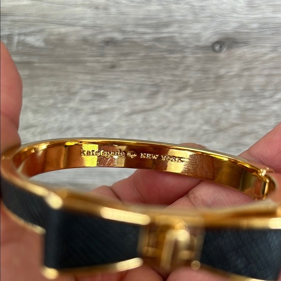 Kate Sapade Gold and Black Bow Bracelet - Picture 4 of 4